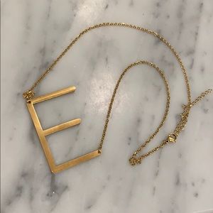 “E” monogram necklace✨